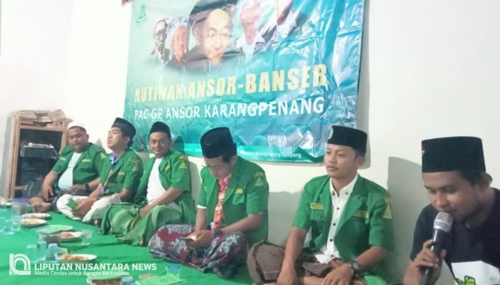 PAC GP ANSOR KARANGPENANG GELAR RUTINAN ANSOR BANSER: “BERGERAK BERSAMA – MELANGKAH SEIRAMA”