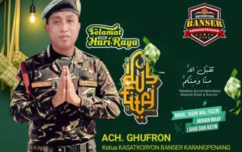 Ketua Kasatkoryon Banser Karangpenang Sampaikan Ucapan Idul Fitri 1447 H, Perkuat Semangat Kebersamaan dan Pengabdian